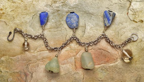 Nancy Chase's Color Inspiration - Beach Day - , Wire Jewelry Design, Design, wire and chain bracelet